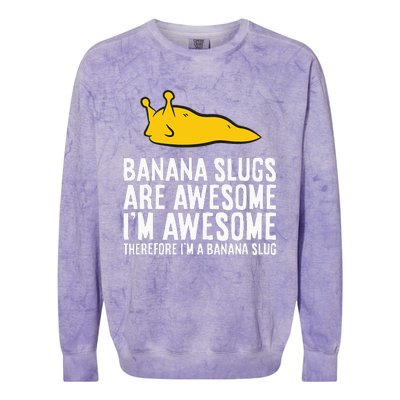 B.A.N.A.N.A Slugs Are Awesome Colorblast Crewneck Sweatshirt