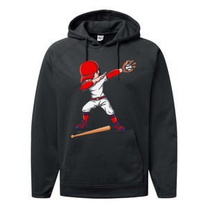 Baseballer Sports Athlete Dabbing Baseball Player Performance Fleece Hoodie