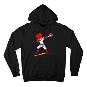 Baseballer Sports Athlete Dabbing Baseball Player Tall Hoodie