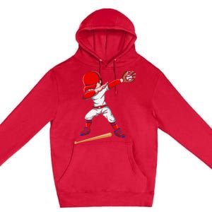 Baseballer Sports Athlete Dabbing Baseball Player Premium Pullover Hoodie