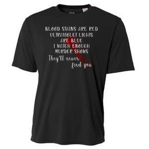 Blood Stains Are Red Ultraviolet Lights Cooling Performance Crew T-Shirt