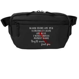 Blood Stains Are Red Ultraviolet Lights Crossbody Pack