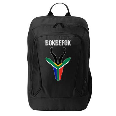 Bokbefok South African Rugby Bokke South Africa Flag Colours City Backpack