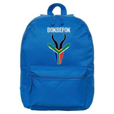 Bokbefok South African Rugby Bokke South Africa Flag Colours 16 in Basic Backpack