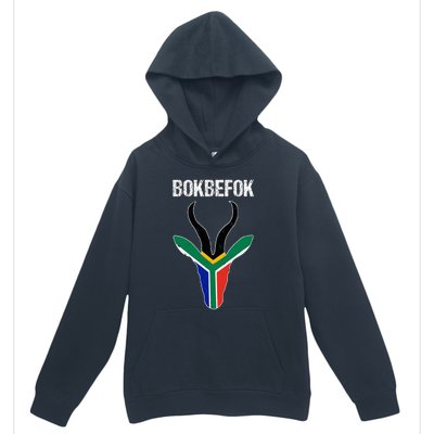 Bokbefok South African Rugby Bokke South Africa Flag Colours Urban Pullover Hoodie