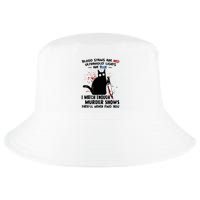 Blood Stains Are Red Ultraviolet Lights Are Blue Cat Funny Cool Comfort Performance Bucket Hat