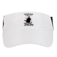 Blood Stains Are Red Ultraviolet Lights Are Blue Cat Funny Adult Drive Performance Visor
