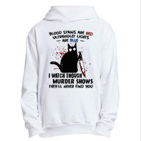 Blood Stains Are Red Ultraviolet Lights Are Blue Cat Funny Urban Pullover Hoodie