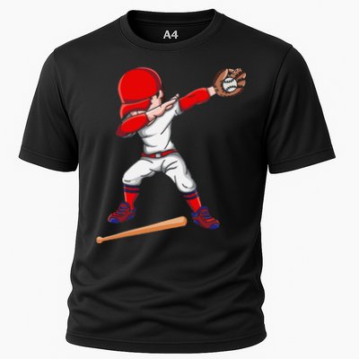 Baseballer Sports Athlete Dabbing Baseball Player Performance Shirt