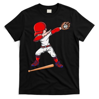 Baseballer Sports Athlete Dabbing Baseball Player T-Shirt