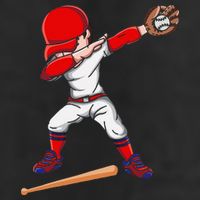 Baseballer Sports Athlete Dabbing Baseball Player 11oz C Handle Ceramic Mug