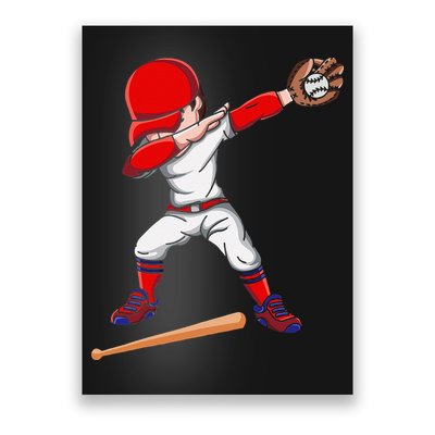 Baseballer Sports Athlete Dabbing Baseball Player Poster