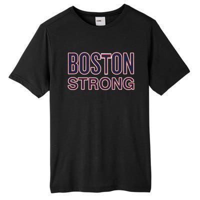 Boston Strong American Patriotic Tall Fusion ChromaSoft Performance T-Shirt