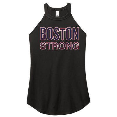 Boston Strong American Patriotic Women’s Perfect Tri Rocker Tank