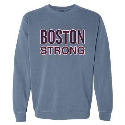 Boston Strong American Patriotic Garment-Dyed Sweatshirt