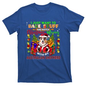 Bake Stuff And Watch Xmas Movies With My Australian Shepherd Gift T-Shirt