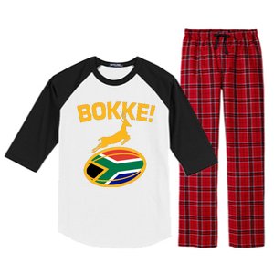 Bokke South African Rugby Fan Raglan Sleeve Pajama Set