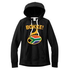 Bokke South African Rugby Fan Women's Fleece Hoodie