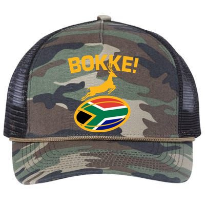 Bokke South African Rugby Fan Retro Rope Trucker Hat Cap