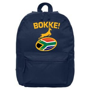 Bokke South African Rugby Fan 16 in Basic Backpack