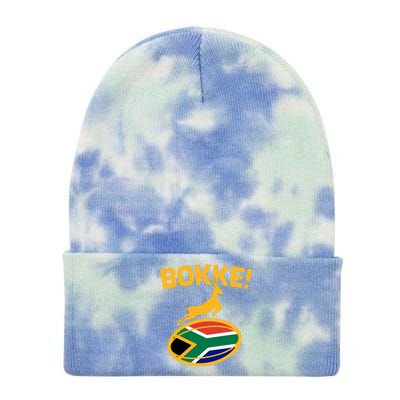 Bokke South African Rugby Fan Tie Dye 12in Knit Beanie