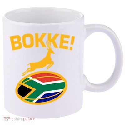 Bokke South African Rugby Fan 11oz C Handle Ceramic Mug