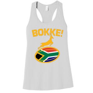 Bokke South African Rugby Fan Women's Racerback Tank