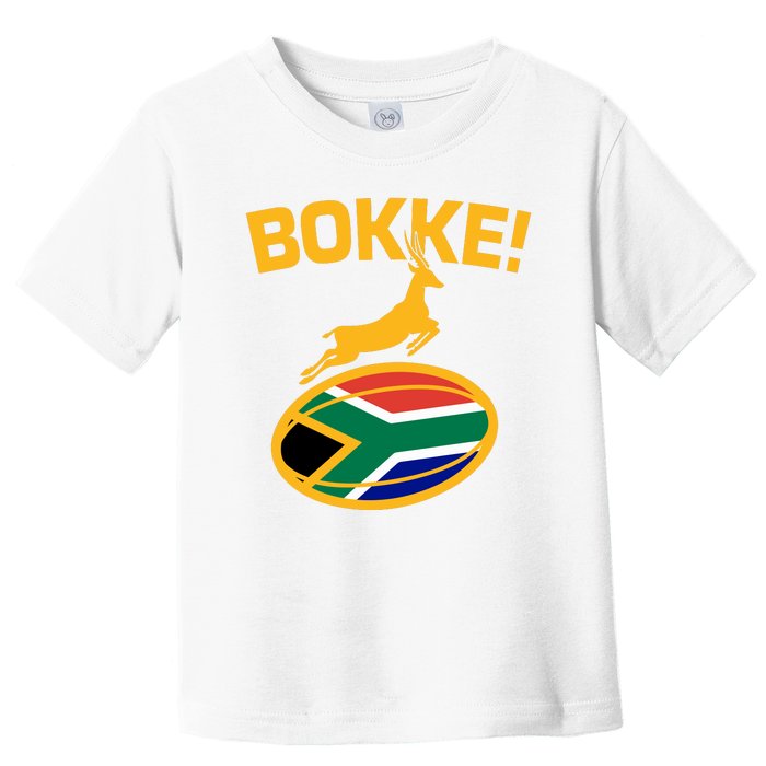 Bokke South African Rugby Fan Toddler T-Shirt