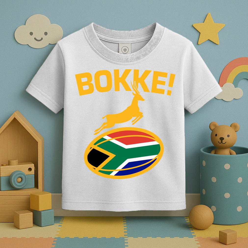 Bokke South African Rugby Fan Toddler T-Shirt