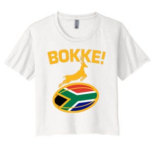 Bokke South African Rugby Fan Women's Crop Top Tee