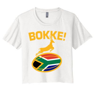 Bokke South African Rugby Fan Women's Crop Top Tee