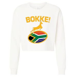 Bokke South African Rugby Fan Cropped Pullover Crew