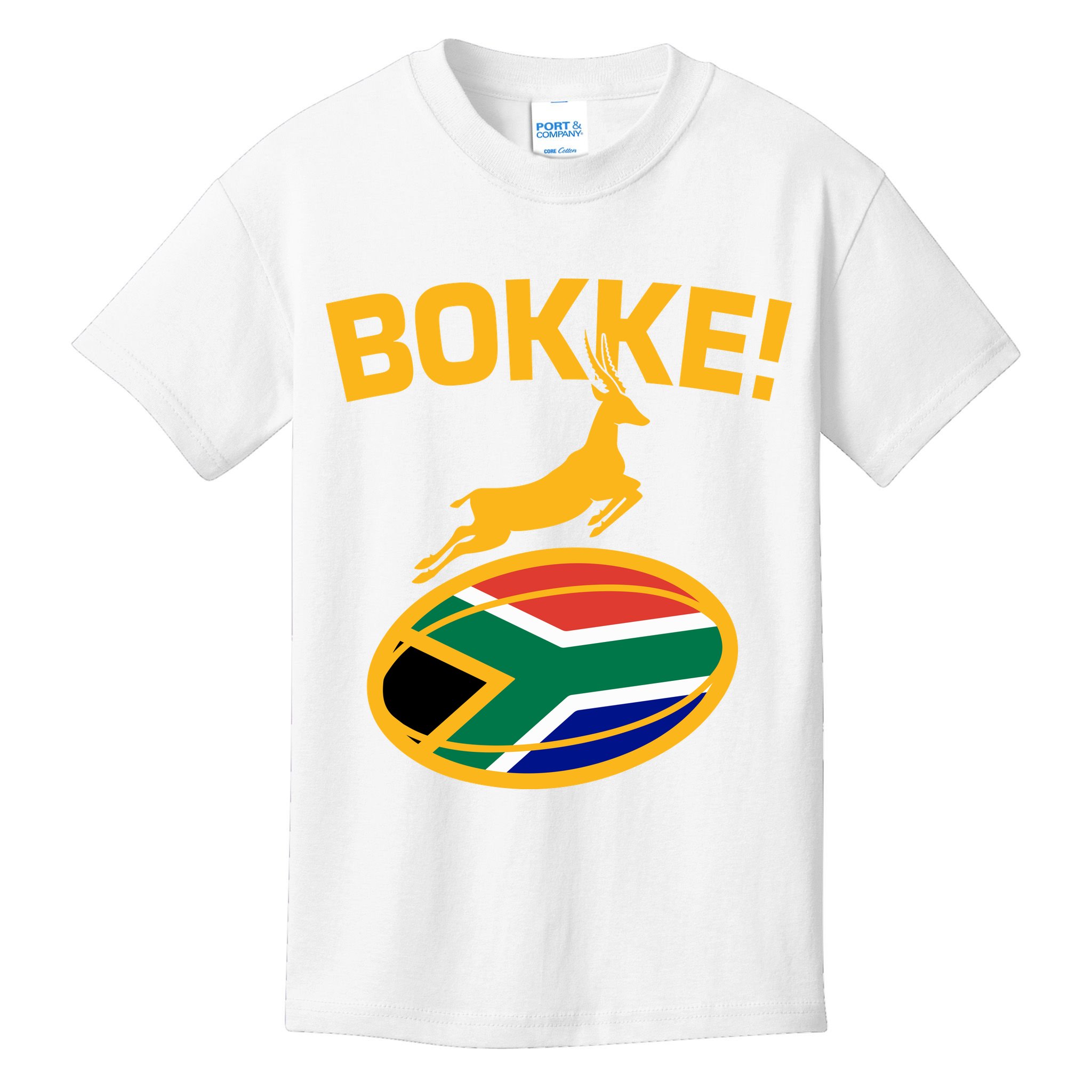 Bokke South African Rugby Fan Kids T-Shirt