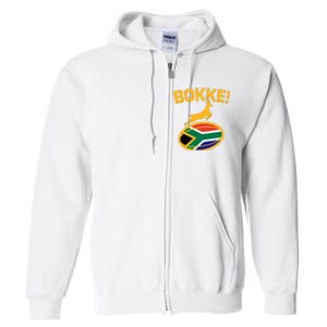 Bokke South African Rugby Fan Full Zip Hoodie