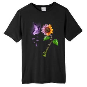 Butterfly Sunflower Autoimmune Disease Awareness Gift Tall Fusion ChromaSoft Performance T-Shirt