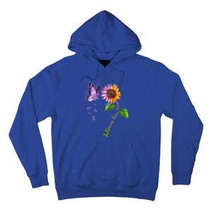 Butterfly Sunflower Autoimmune Disease Awareness Gift Hoodie