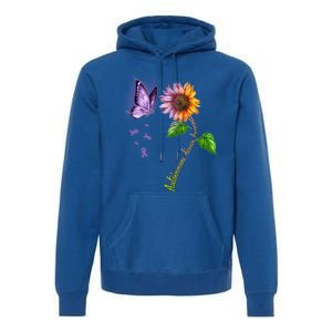 Butterfly Sunflower Autoimmune Disease Awareness Gift Premium Hoodie