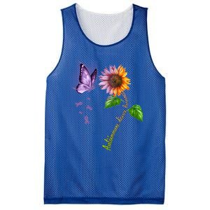 Butterfly Sunflower Autoimmune Disease Awareness Gift Mesh Reversible Basketball Jersey Tank