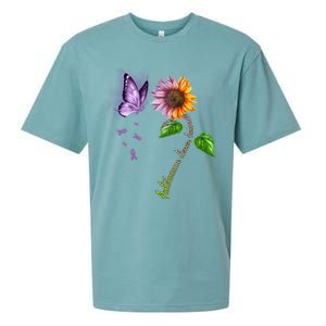 Butterfly Sunflower Autoimmune Disease Awareness Gift Sueded Cloud Jersey T-Shirt