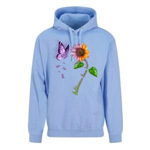 Butterfly Sunflower Autoimmune Disease Awareness Gift Unisex Surf Hoodie