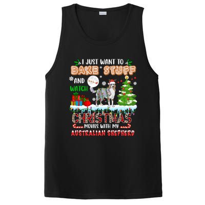 Bake Stuff And Watch Xmas Movies With My Australian Shepherd Gift PosiCharge Competitor Tank