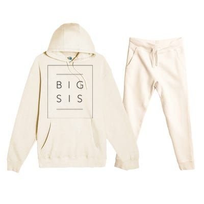 Big Sister Announcement Promoted to Big Sis Premium Hooded Sweatsuit Set