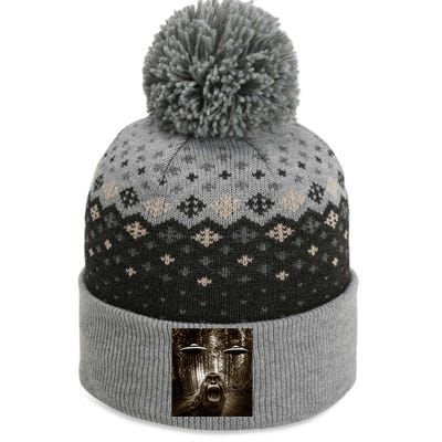 Bigfoot Sasquatch Alien Ufo The Baniff Cuffed Pom Beanie