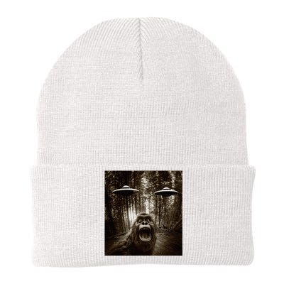 Bigfoot Sasquatch Alien Ufo Knit Cap Winter Beanie