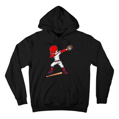 Baseballer Sports Athlete Dabbing Baseball Player Hoodie