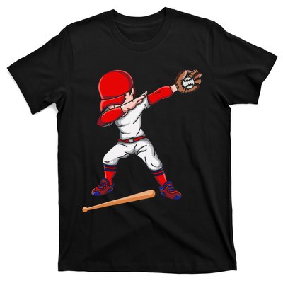 Baseballer Sports Athlete Dabbing Baseball Player T-Shirt