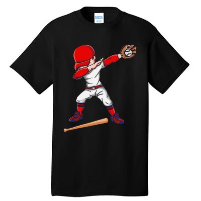 Baseballer Sports Athlete Dabbing Baseball Player Tall T-Shirt