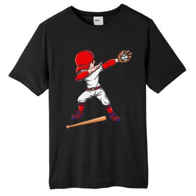 Baseballer Sports Athlete Dabbing Baseball Player Tall Fusion ChromaSoft Performance T-Shirt