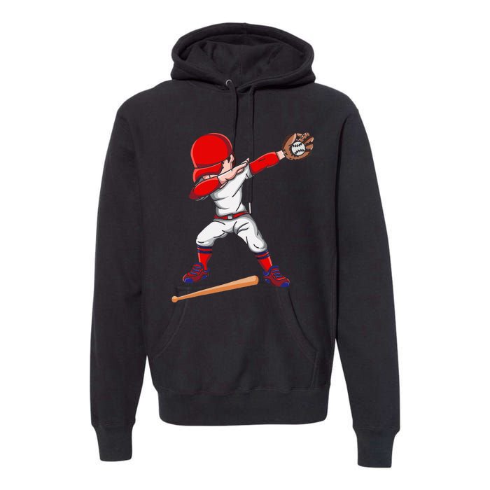 Baseballer Sports Athlete Dabbing Baseball Player Premium Hoodie