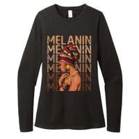 Black Strong  Afro Love Melanin African American Womens CVC Long Sleeve Shirt